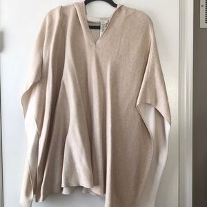 Chico’s cream poncho tunic, S/M